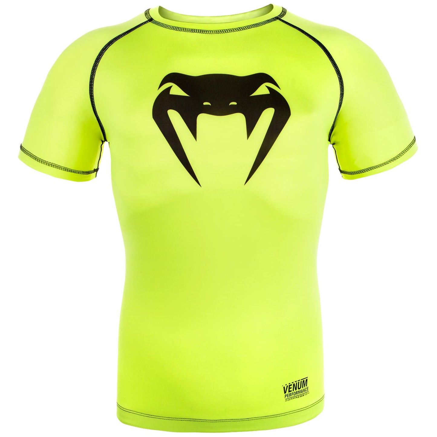 Venum Contender 3.0 Compression T-shirt - Short Sleeves - Neo Yellow/Black