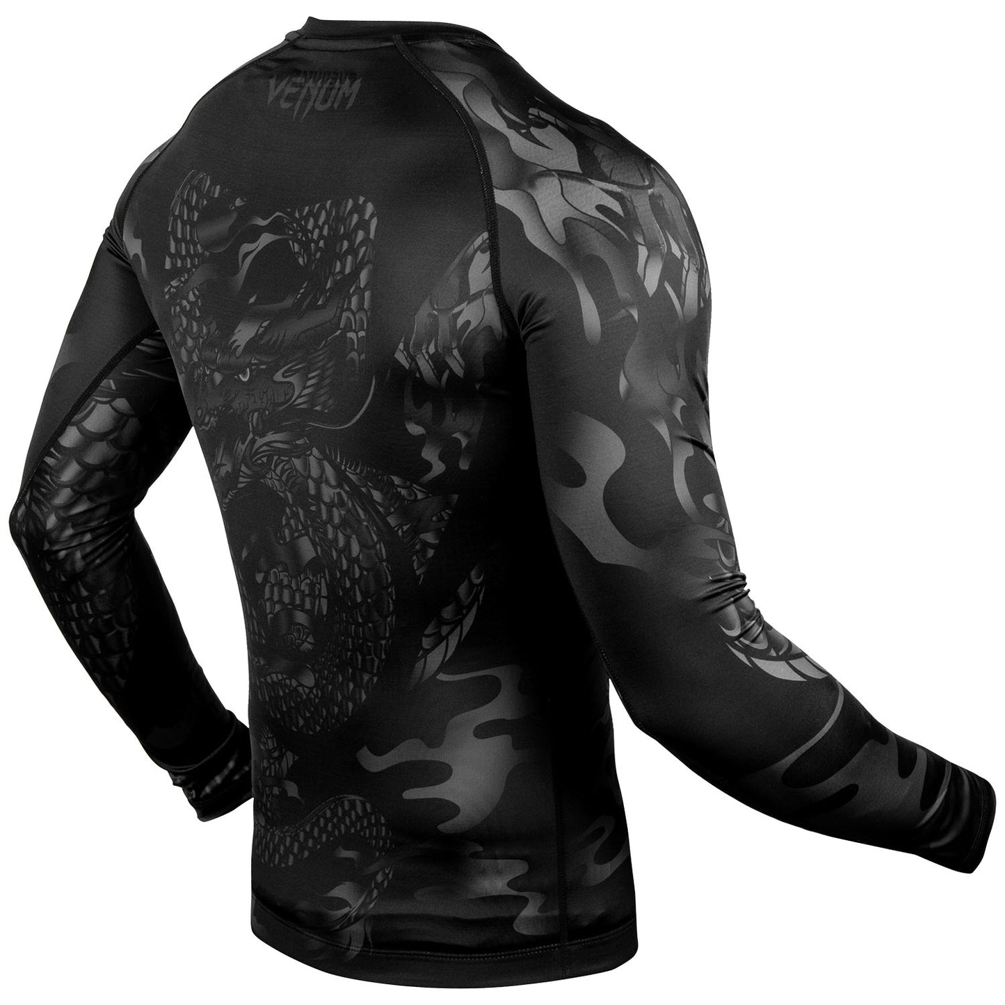 Venum Dragon's Flight Rashguard - Long Sleeves - Black/Black