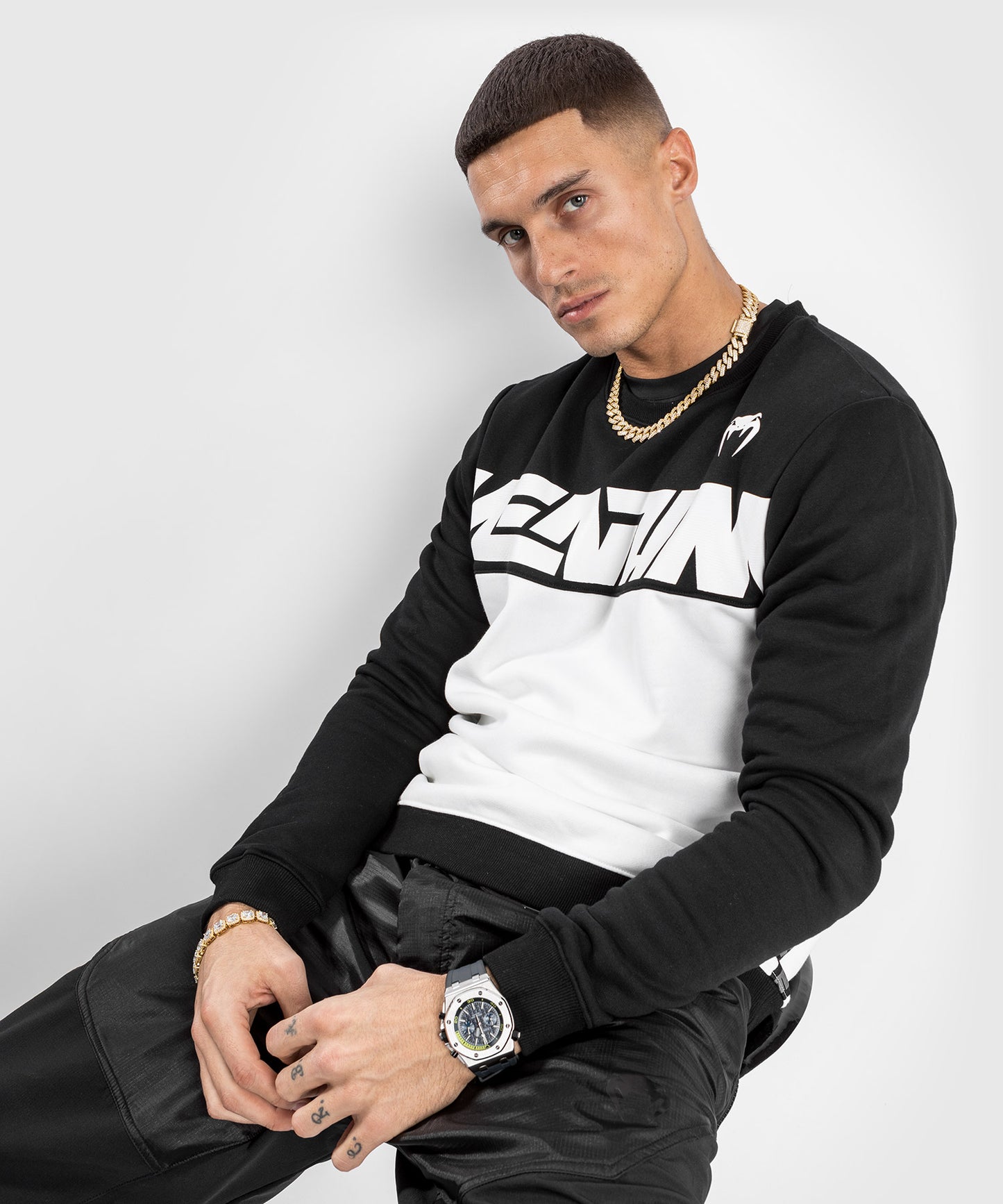 Venum Connect Crewneck Sweatshirt - Black/White