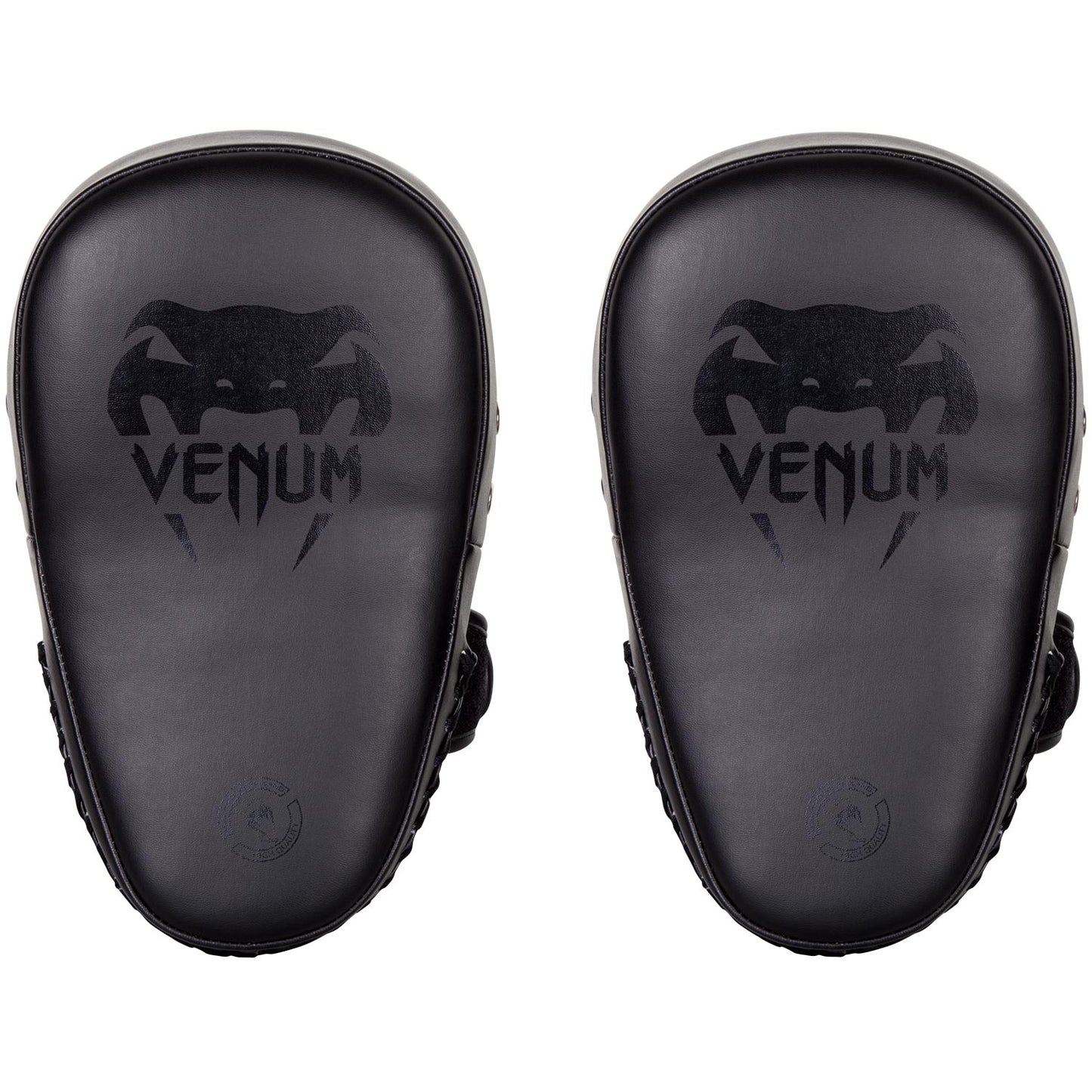 Venum Elite Small Kick Pads - Black/Black