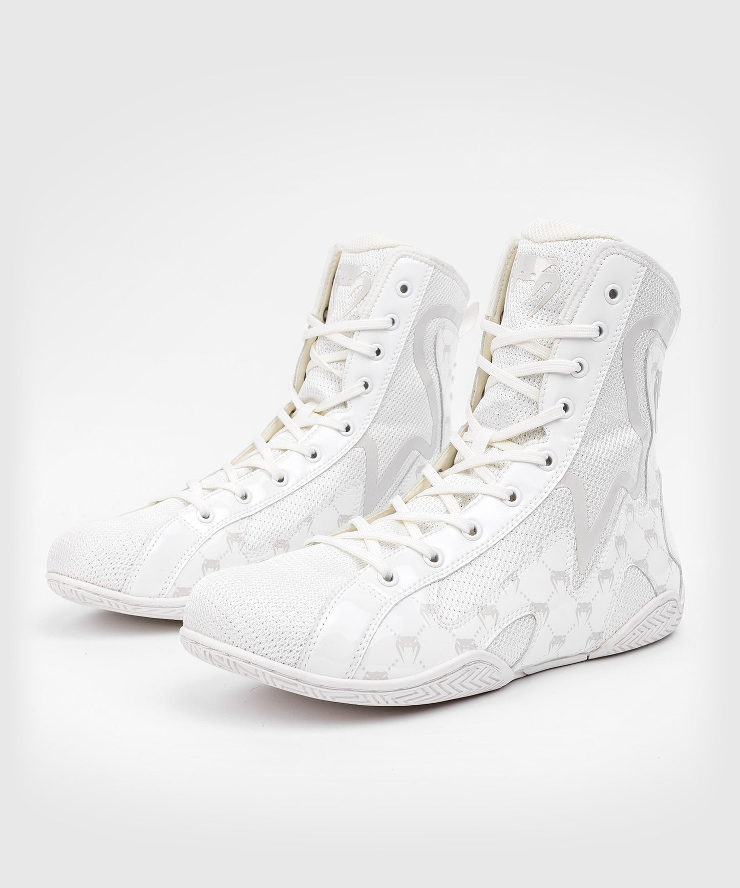 Venum Elite Evo Monogram Boxing Shoes - White/Off-White