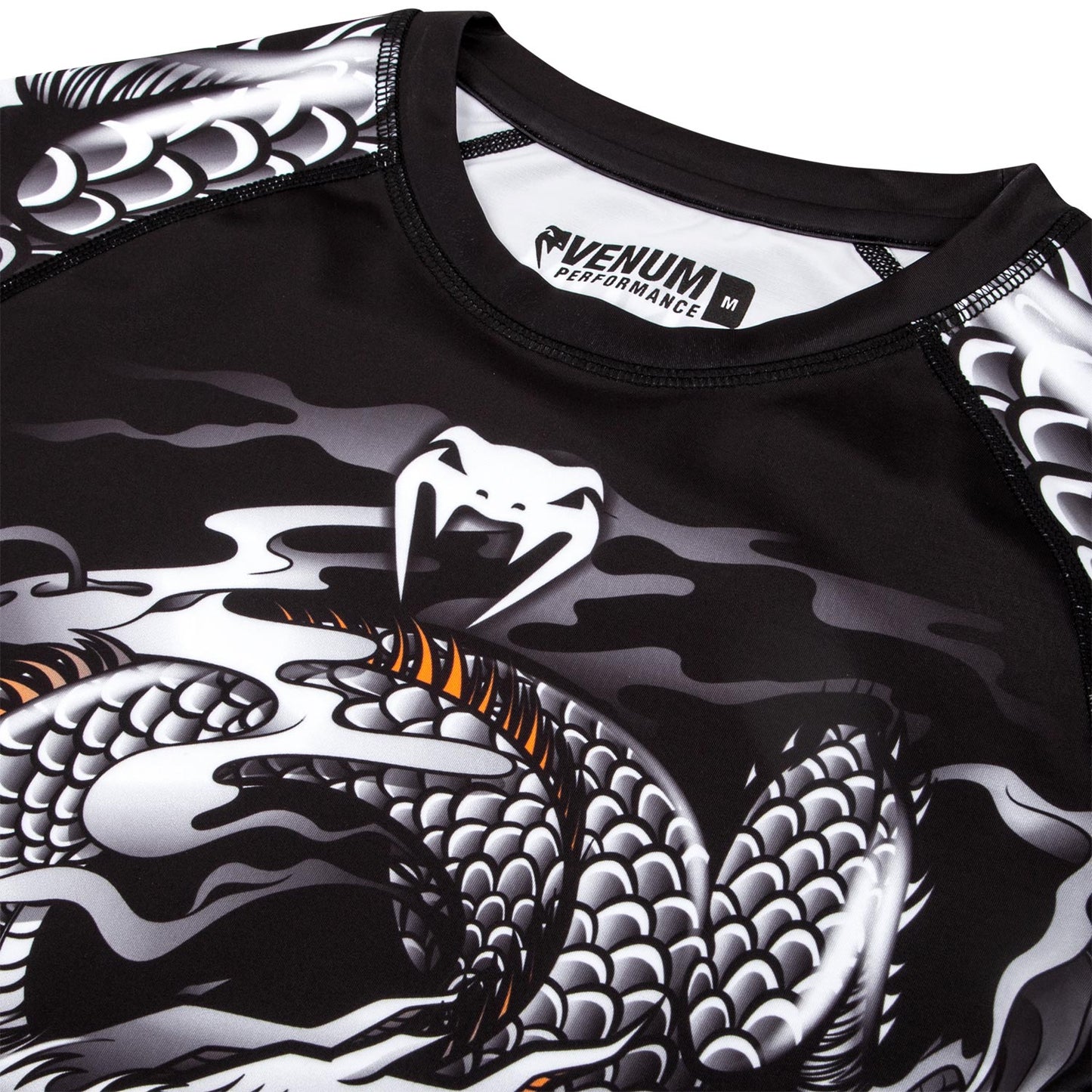 Venum Dragon's Flight Rashguard - Long Sleeves - Black/White