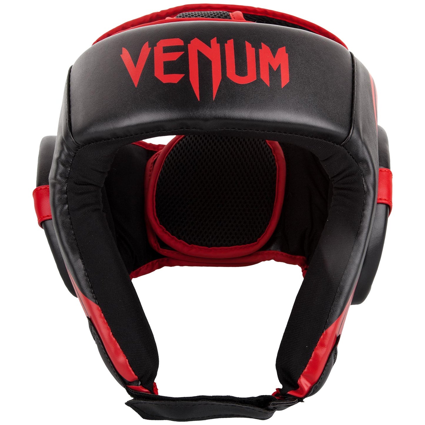 Venum Challenger Open Face Headgear - Black/Red
