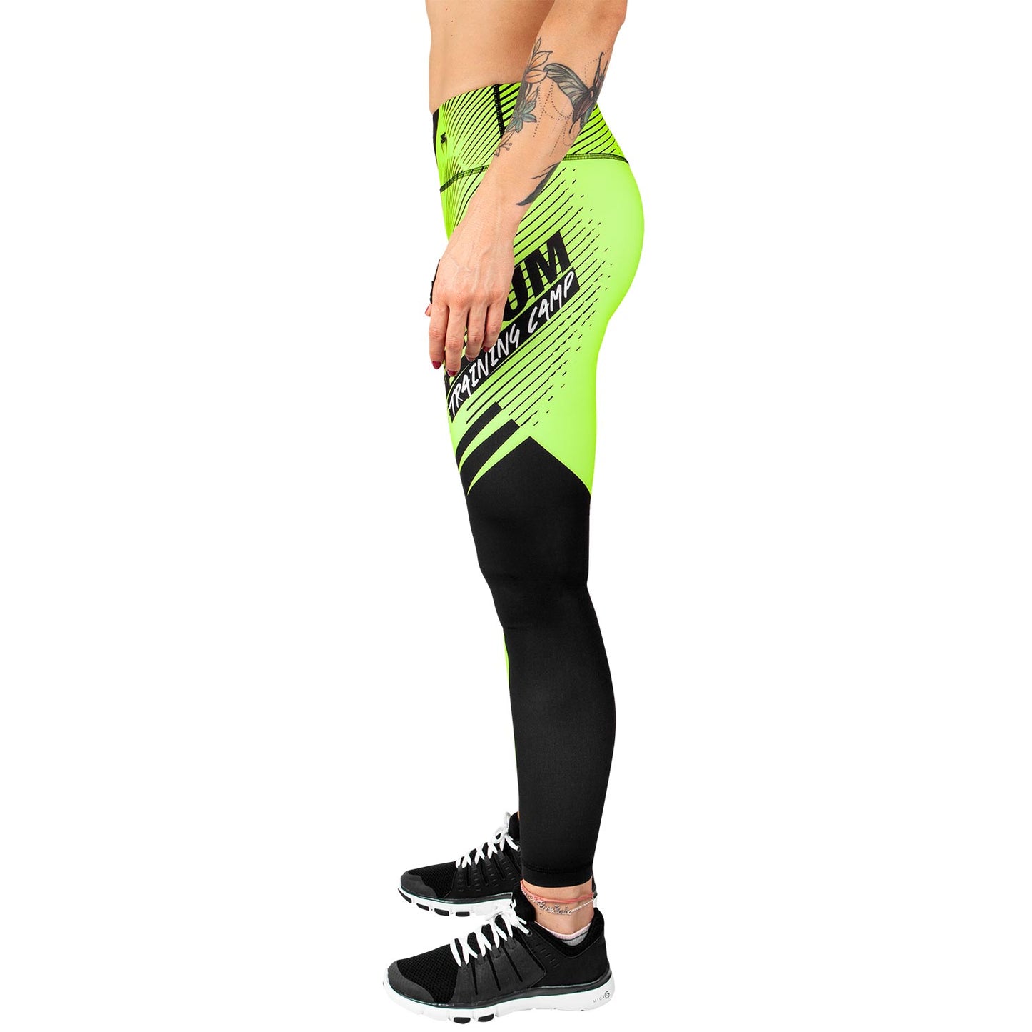Venum Training Camp 2.0 Leggings - Black/Neo Yellow - For Women