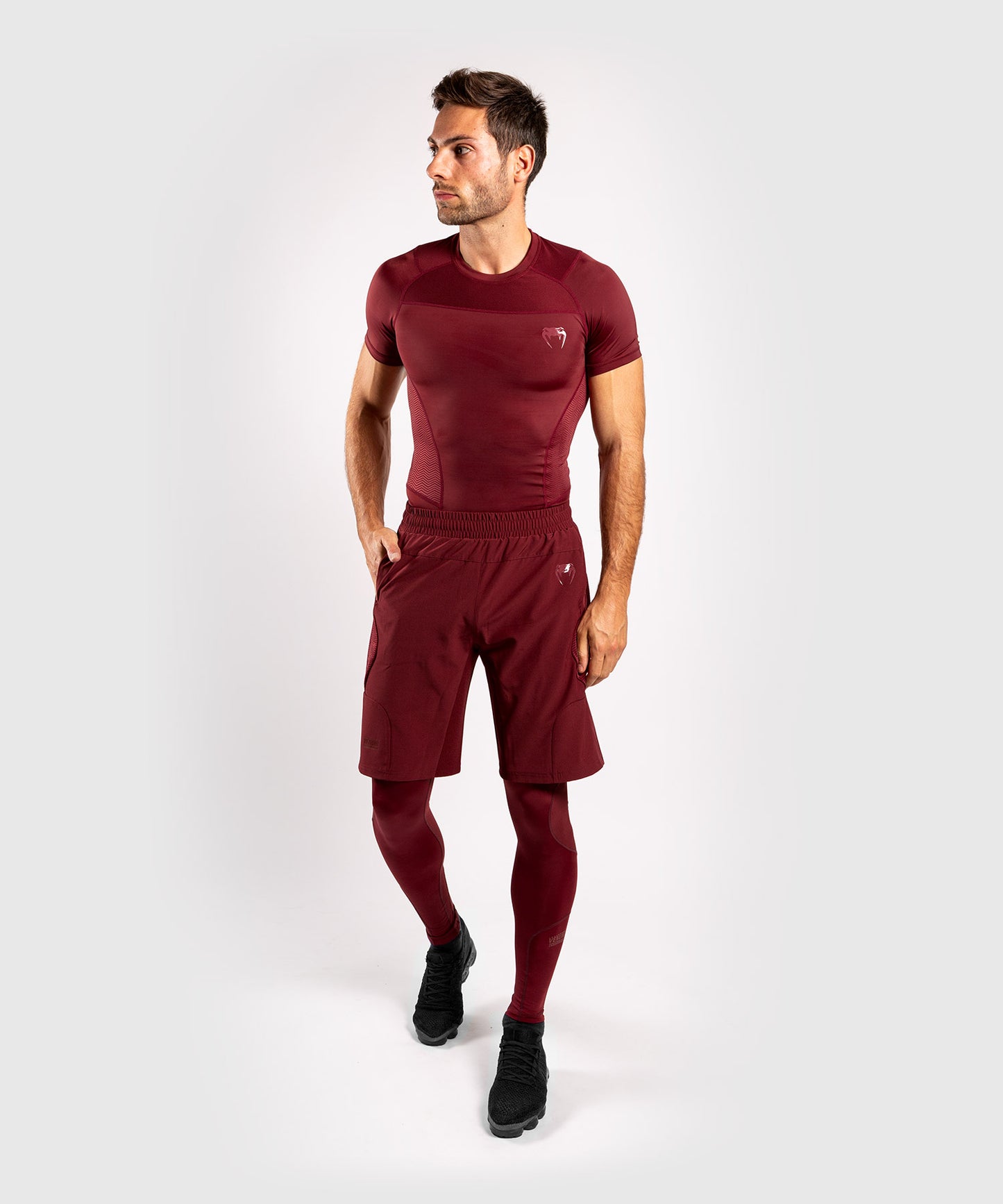 Venum G-Fit Rashguard - Short Sleeves - Burgundy