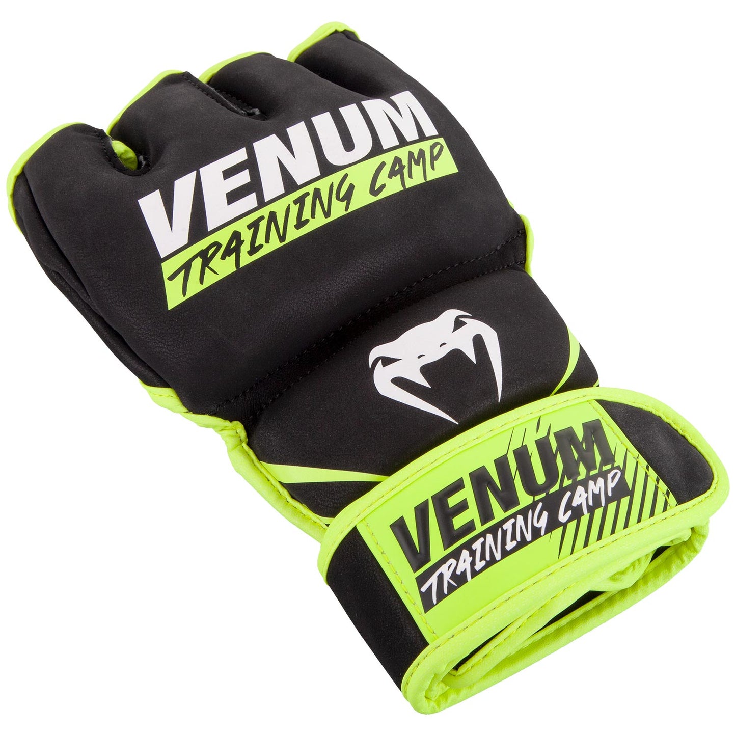 Venum Training Camp 2.0 MMA Gloves - Black/Neo Yellow