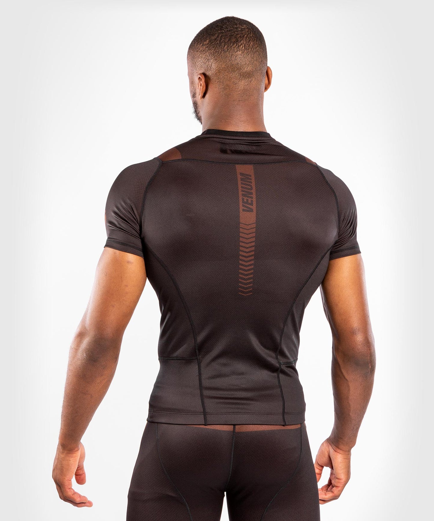 Venum NoGi 3.0 Rashguard - Short Sleeves - Black/Brown