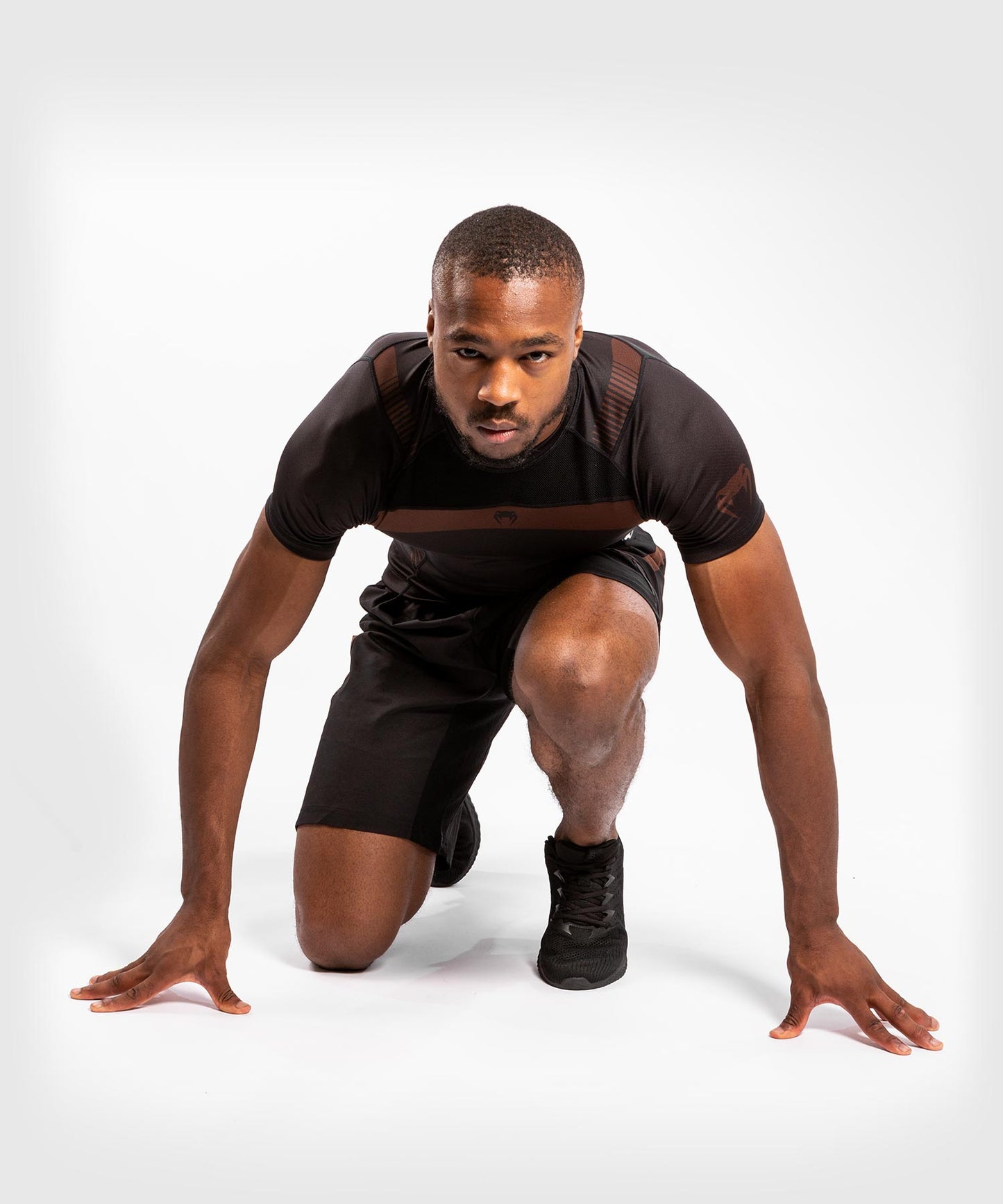 Venum NoGi 3.0 Rashguard - Short Sleeves - Black/Brown