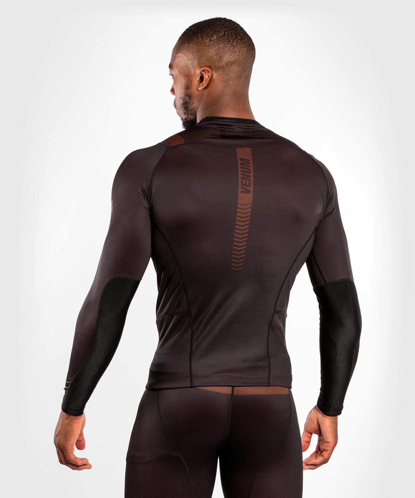 Venum NoGi 3.0 Rashguard - Long Sleeves - Black/Brown