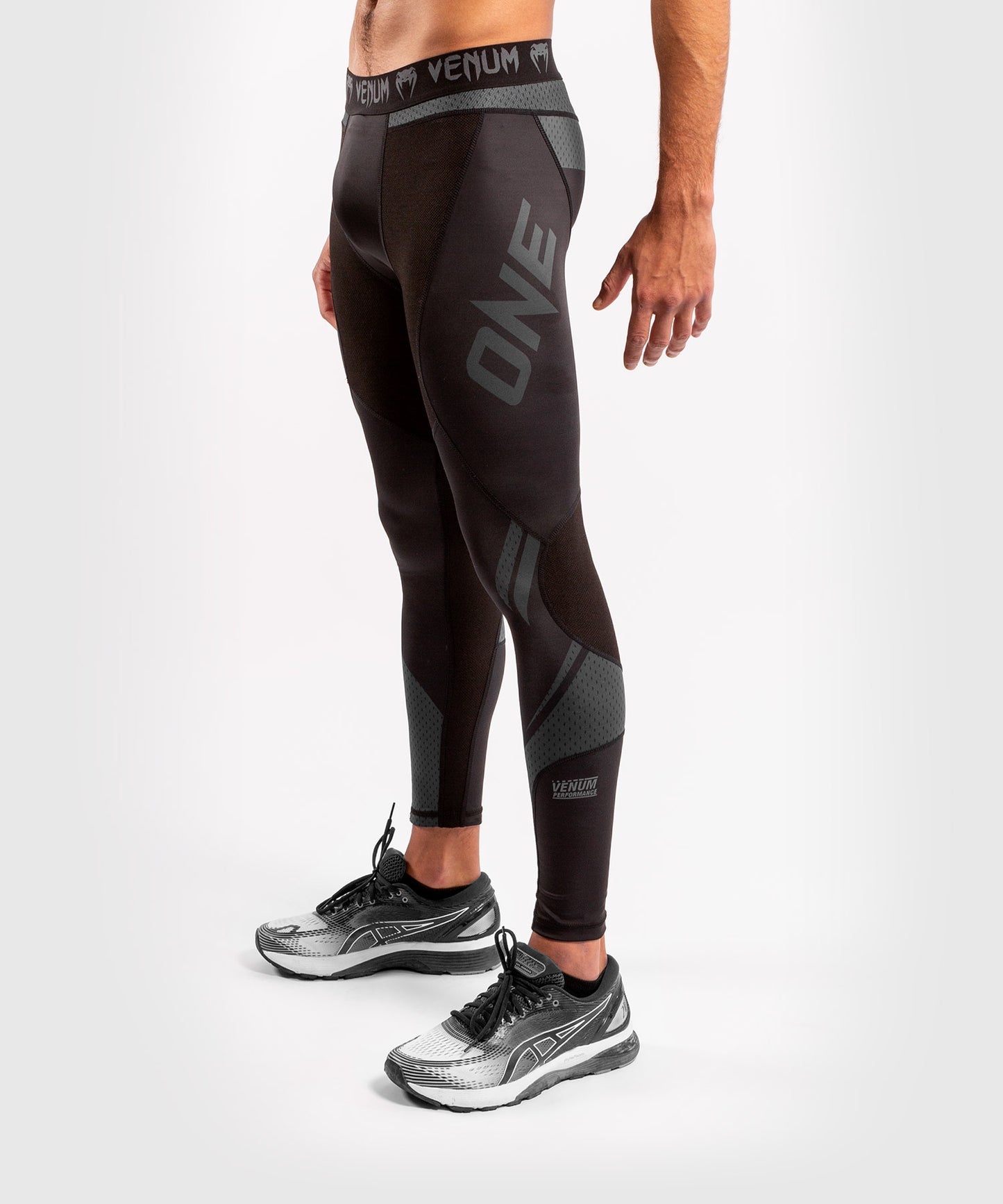 Venum ONE FC Impact Compression Tights - Black/Black
