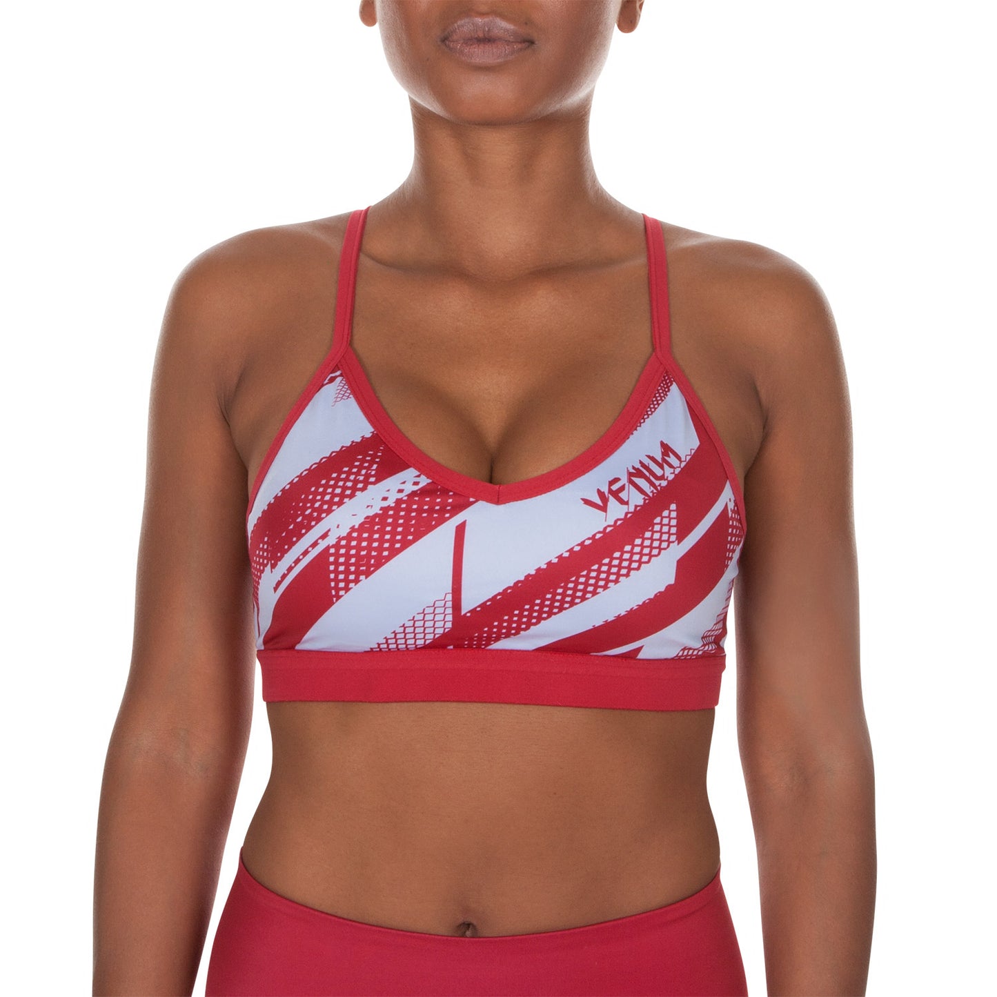 Venum Rapid Sports Bra - Coral/Light cyan