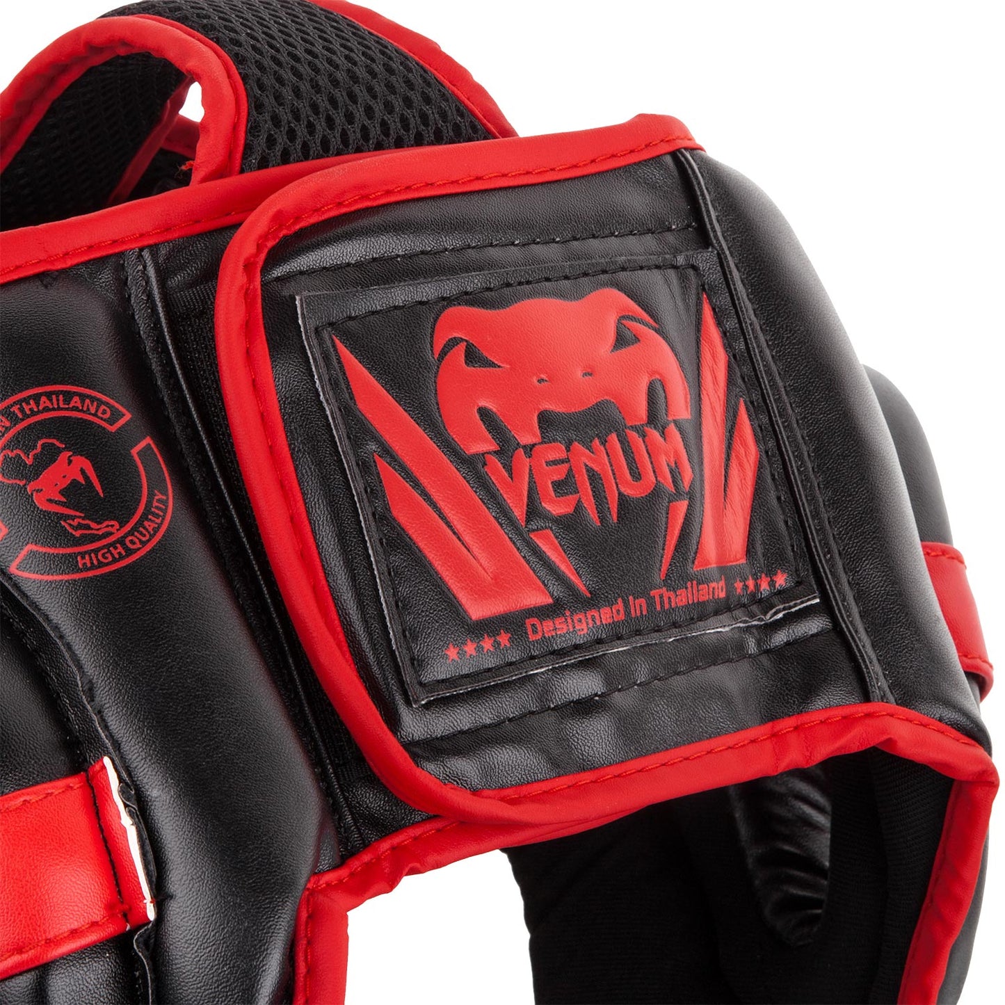 Venum Challenger Open Face Headgear - Black/Red