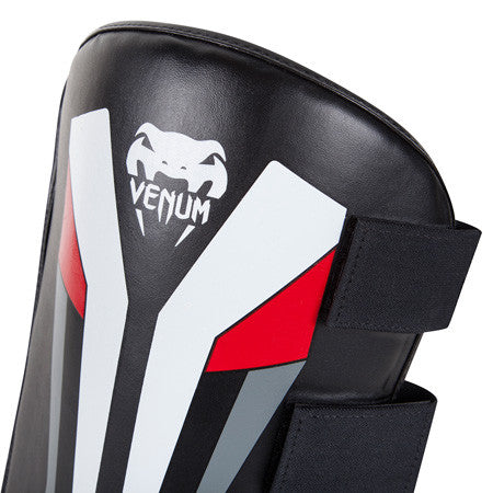 Venum Elite Leg Protector - Pair - Black/Ice/Red