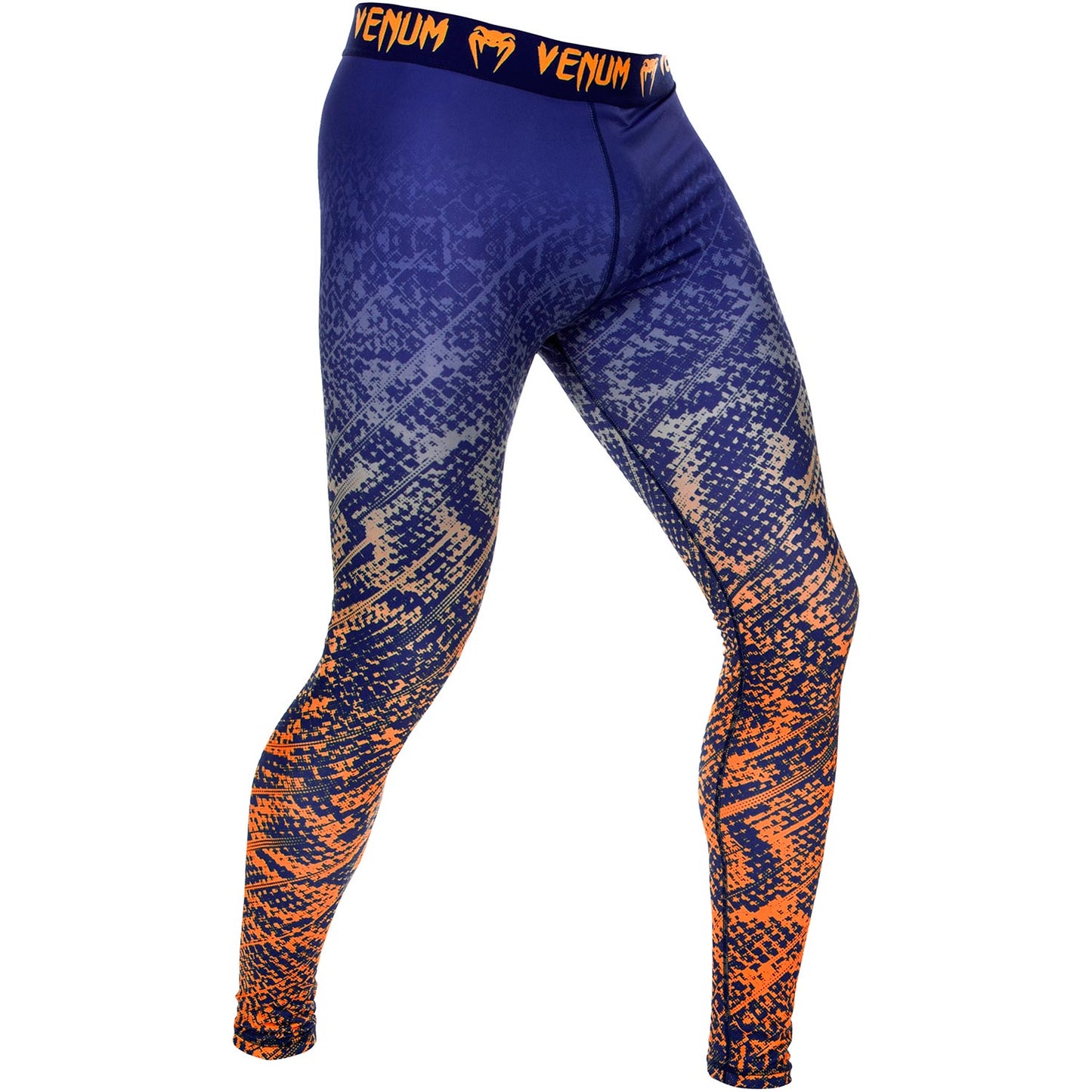 Venum Tropical Compression Tights - Blue/Orange