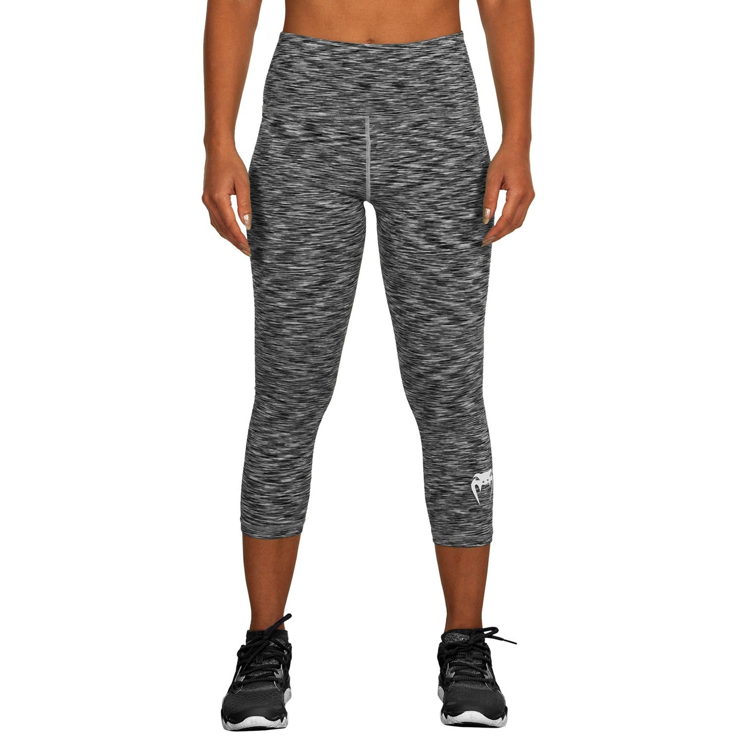 Venum Heather Legging Crops - Heather Black