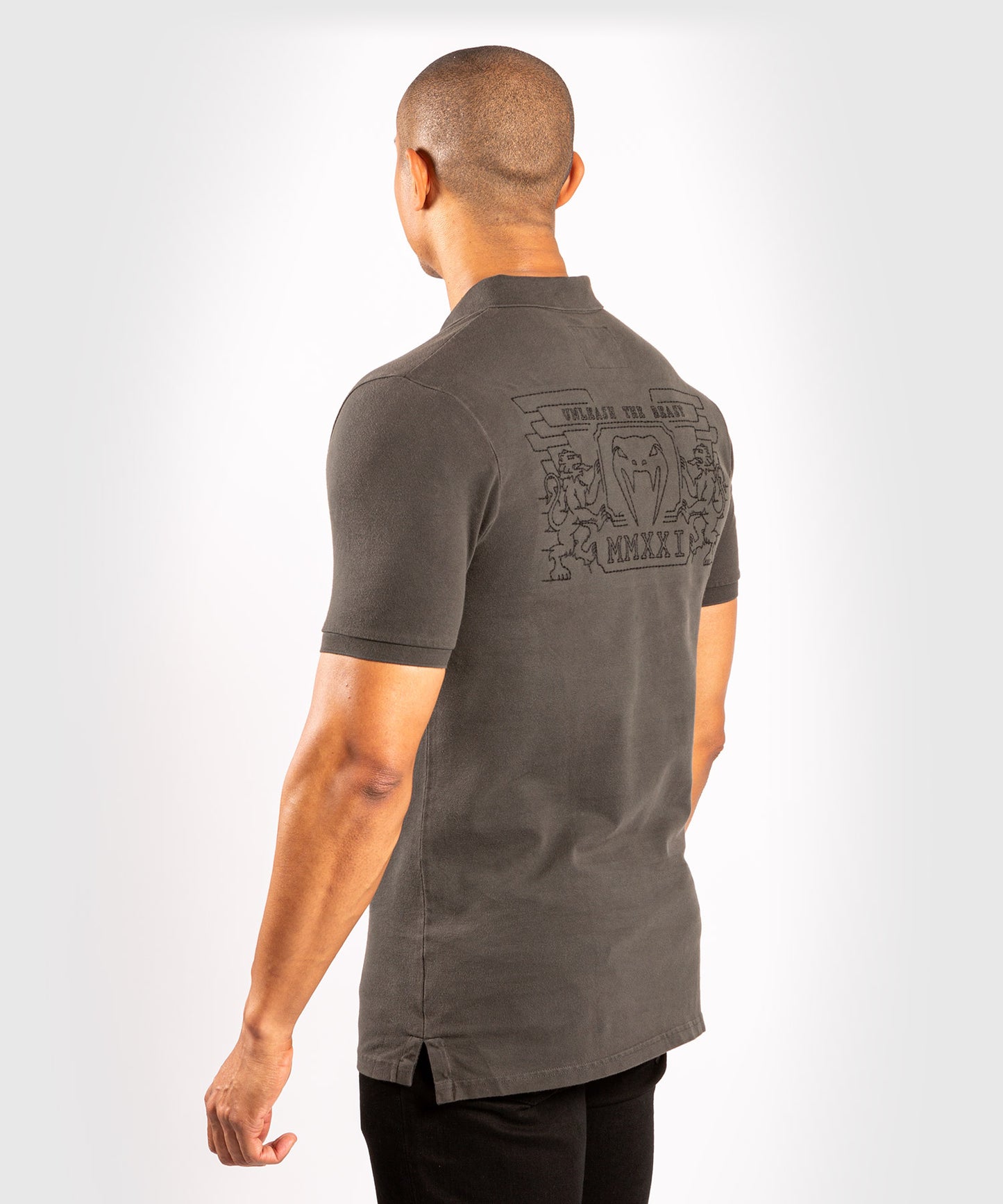 Venum Lions21 Polo - Grey/Black