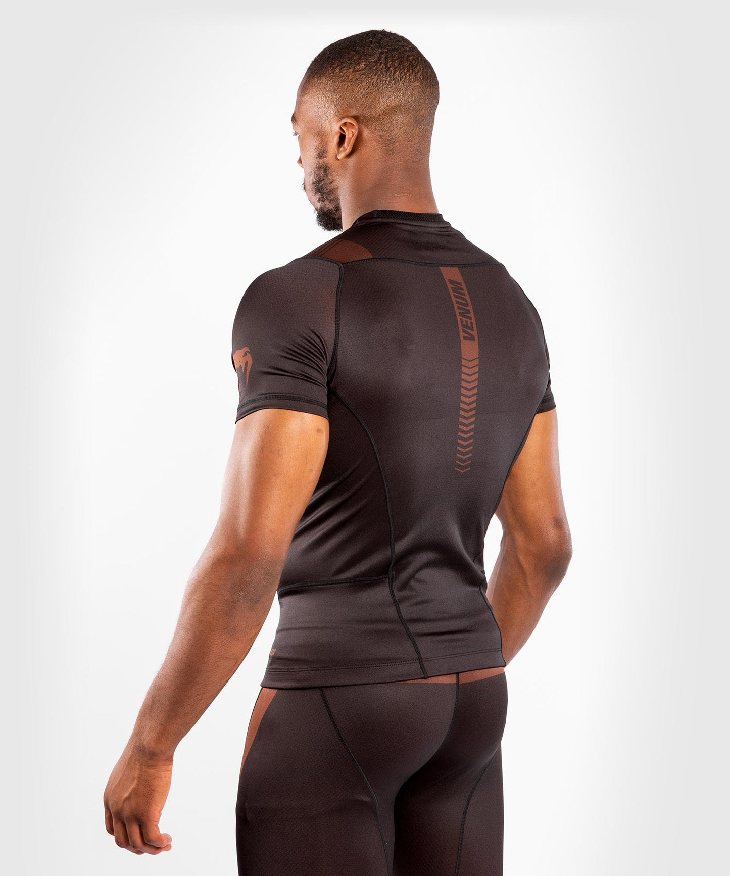 Venum NoGi 3.0 Rashguard - Short Sleeves - Black/Brown