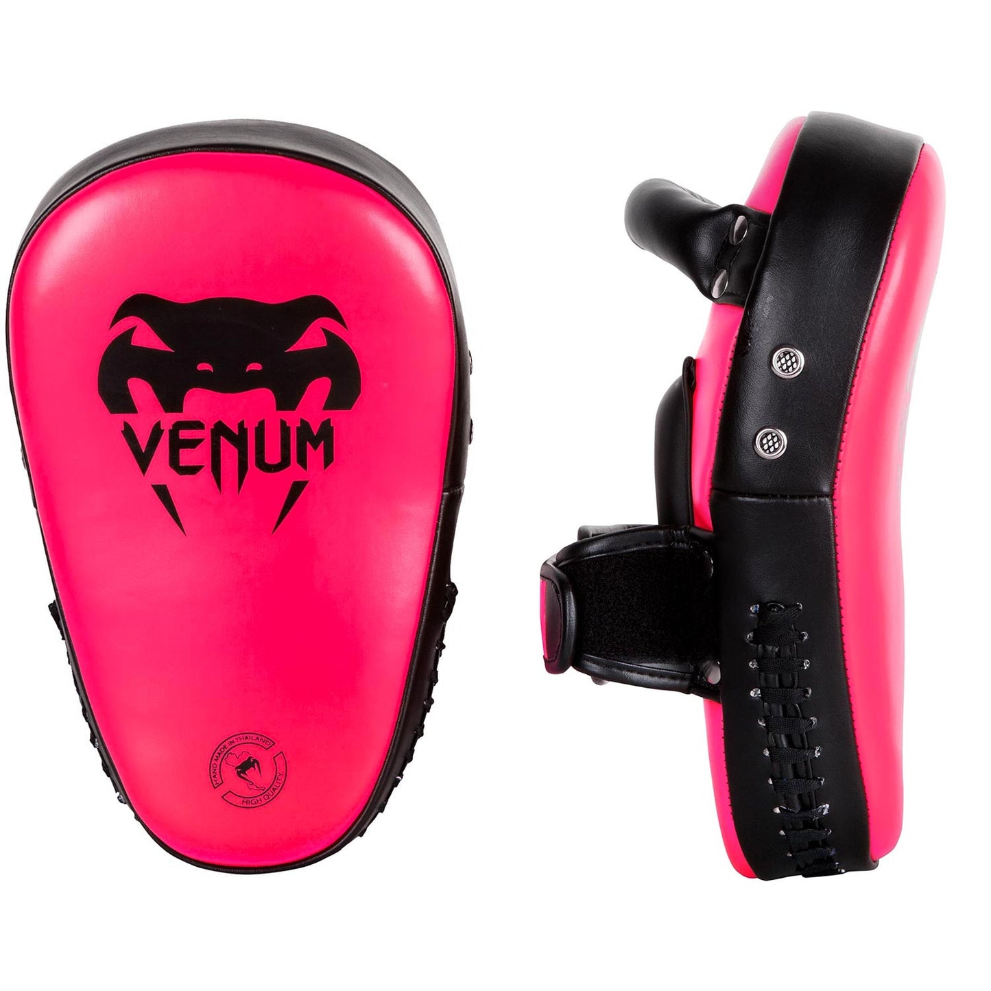 Venum Elite Small Kick Pads - Neo Pink