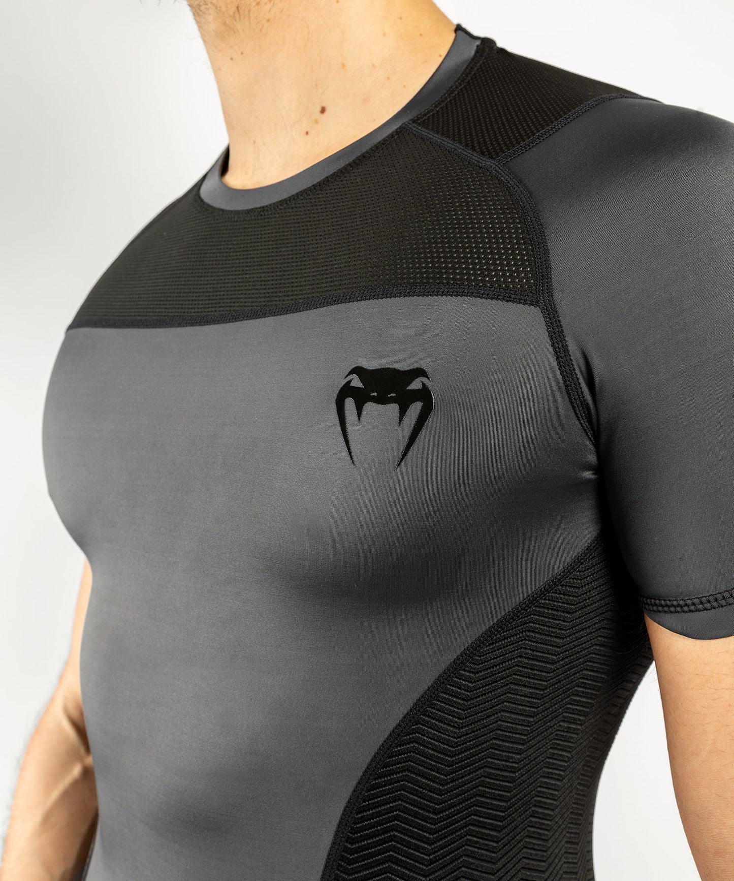 Venum G-Fit Rashguard - Short Sleeves - Grey/Black