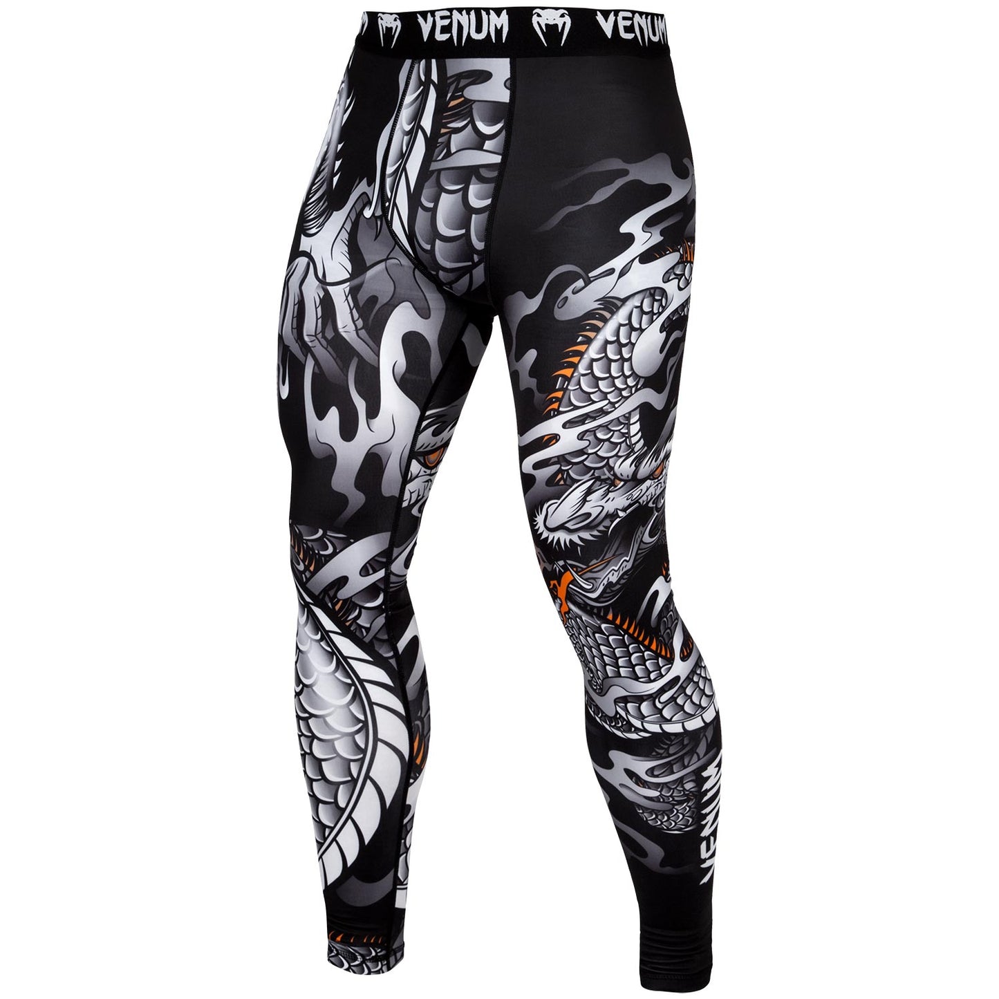 Venum Dragon's Flight Compression Tights - Black/White